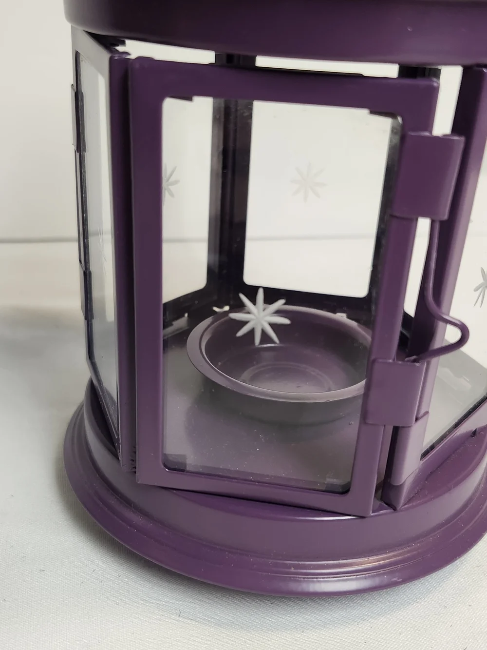 IKEA Purple Star-Cutout Metal Lantern